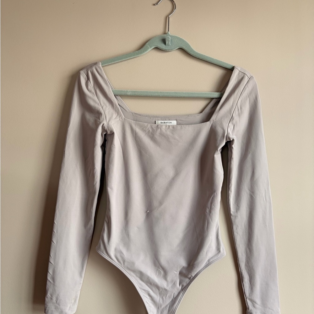 Babaton Taupe Long Sleeve Top
